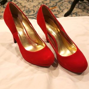 Style &Co red velvet shoes.